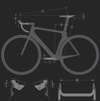 Bike fit measurements chart