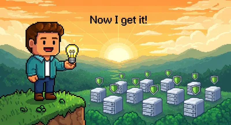 The aha moment — standing on the hilltop, it all makes sense now