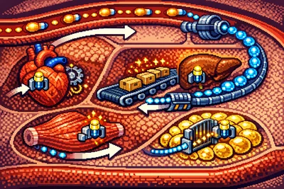 Hormone feedback system illustration